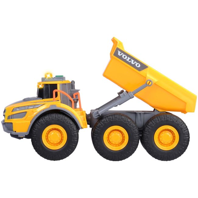 Camion basculant dickie toys volvo articulated hauler 23 cm cu lumini si sunete hubs203723007