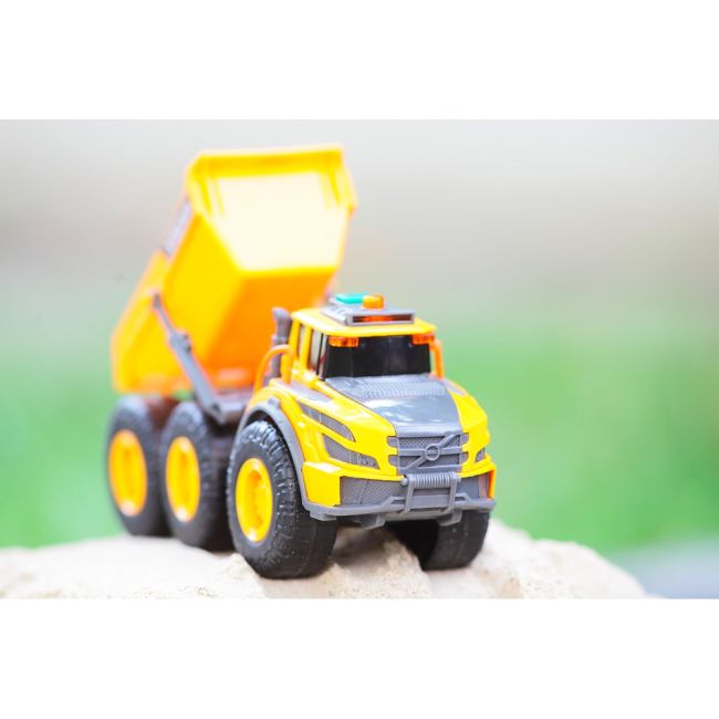 Camion basculant dickie toys volvo articulated hauler 23 cm cu lumini si sunete hubs203723007