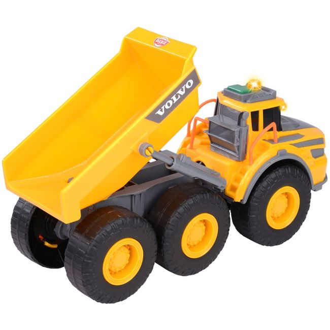 Camion basculant dickie toys volvo articulated hauler 23 cm cu lumini si sunete hubs203723007