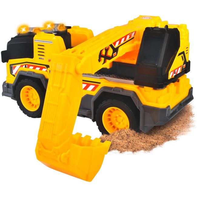 Camion excavator dickie toys excavator truck 30 cm cu lumini si sunete hubs203306026