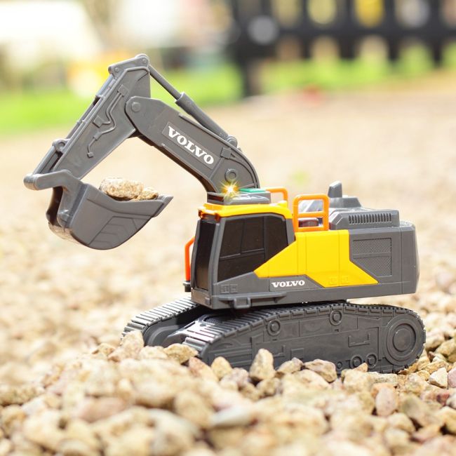 Excavator dickie toys volvo tracked excavator 23 cm cu lumini si sunete hubs203723008