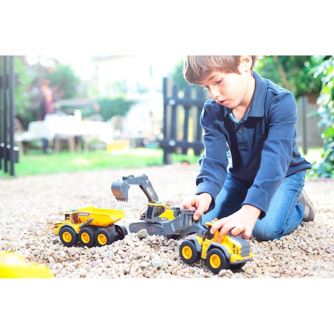 Excavator dickie toys volvo tracked excavator 23 cm cu lumini si sunete hubs203723008