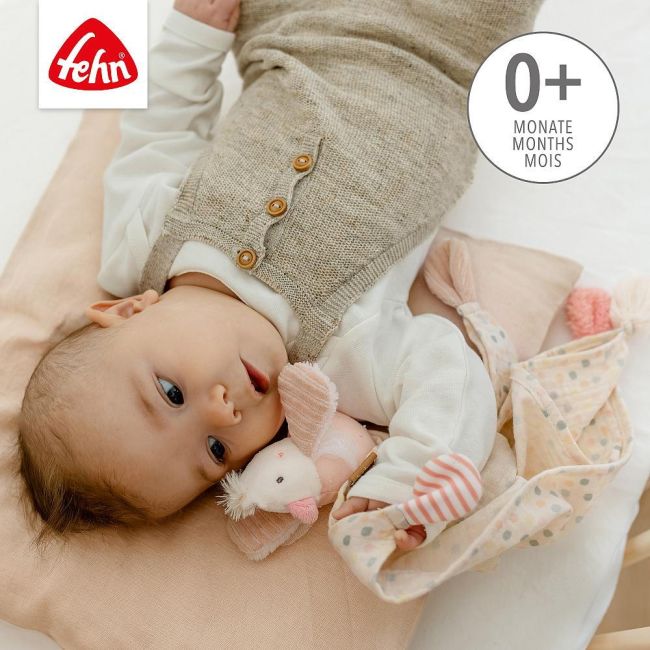 Jucarie doudou - pasare pastel