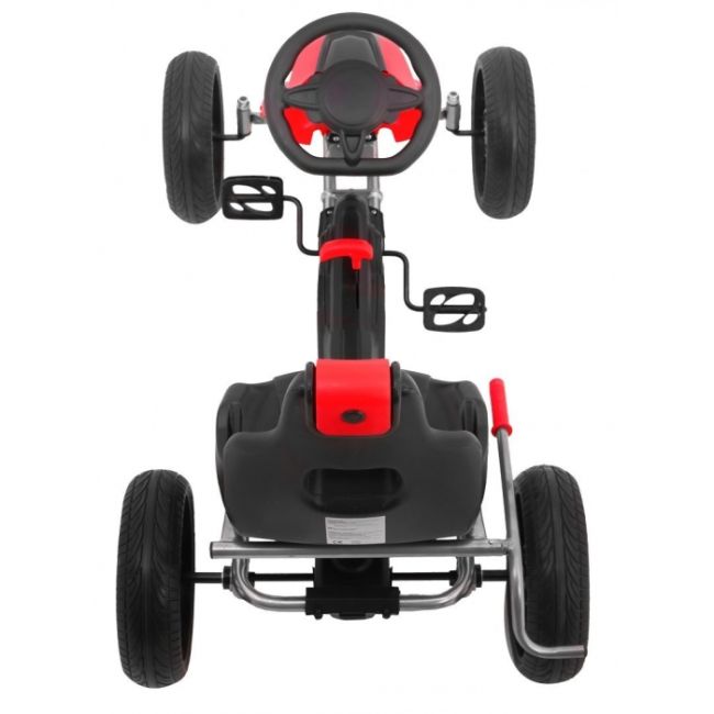 Kart cu pedale si roti eva, varsta 3 ani+, 123x60x69 cm, gokart grand ride - rosu edeedi1502.cr