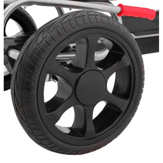 Kart cu pedale si roti eva, varsta 3 ani+, 123x60x69 cm, gokart grand ride - rosu edeedi1502.cr