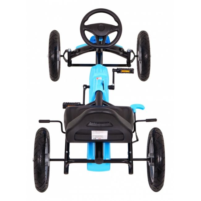 Kart cu pedale si roti gonflabile, varsta 3 ani+, 113x60x65 cm, gokart star - albastru edeedi1904.nie