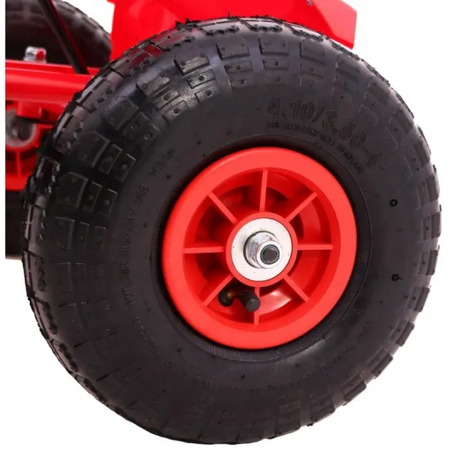 Kart cu pedale si roti gonflabile, varsta 3 ani+, 114x59x63 cm, gokart champion - rosu edeedia18.cr