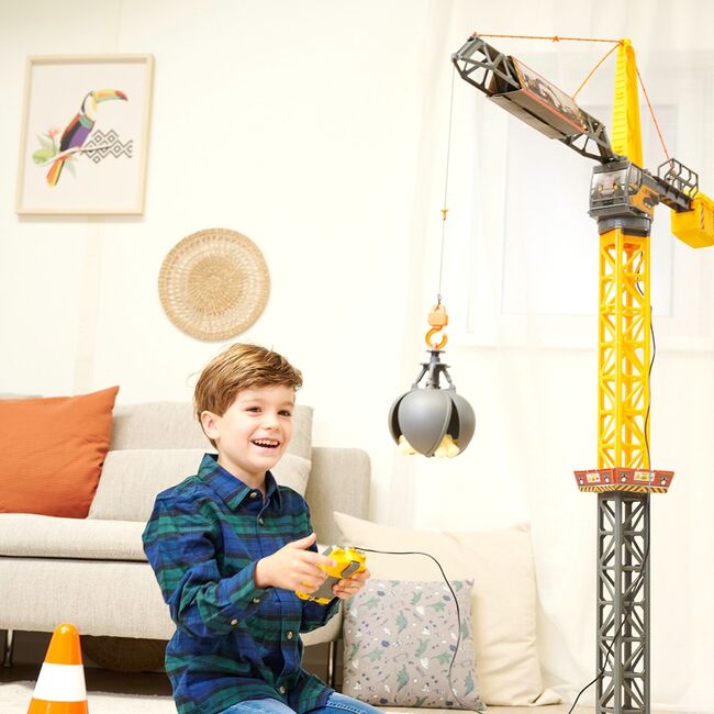 Macara dickie toys mighty crane 110 cm cu telecomanda hubs203729022