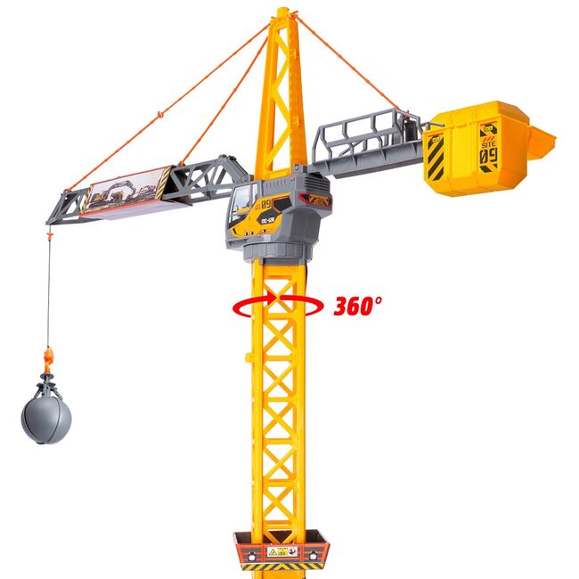 Macara dickie toys mighty crane 110 cm cu telecomanda hubs203729022