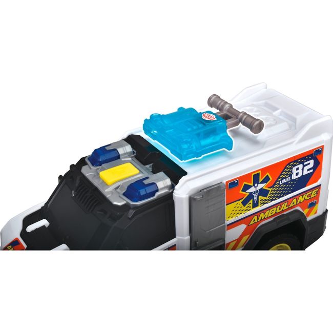 Masina de ambulanta dickie toys medical responder 30 cm cu lumini si sunete hubs203306024