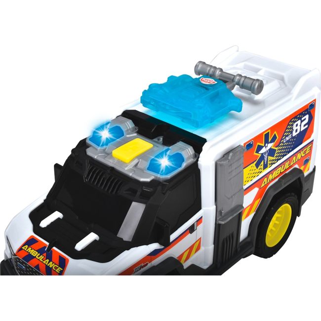 Masina de ambulanta dickie toys medical responder 30 cm cu lumini si sunete hubs203306024
