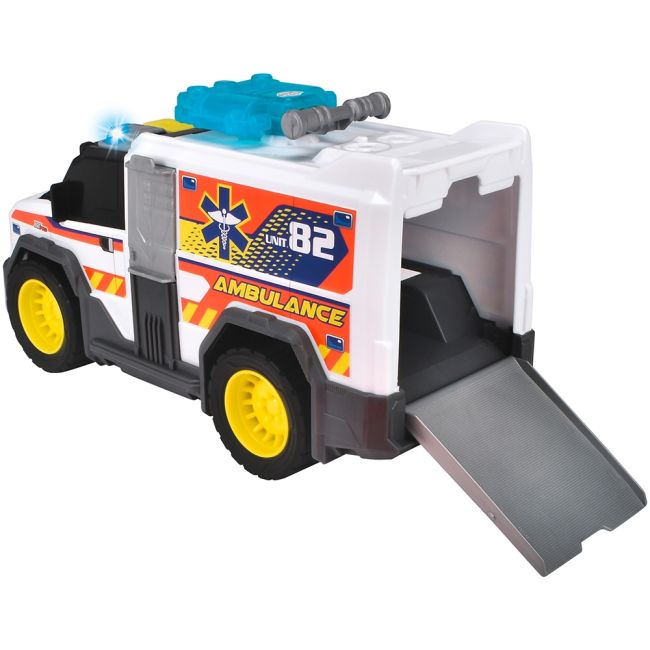 Masina de ambulanta dickie toys medical responder 30 cm cu lumini si sunete hubs203306024