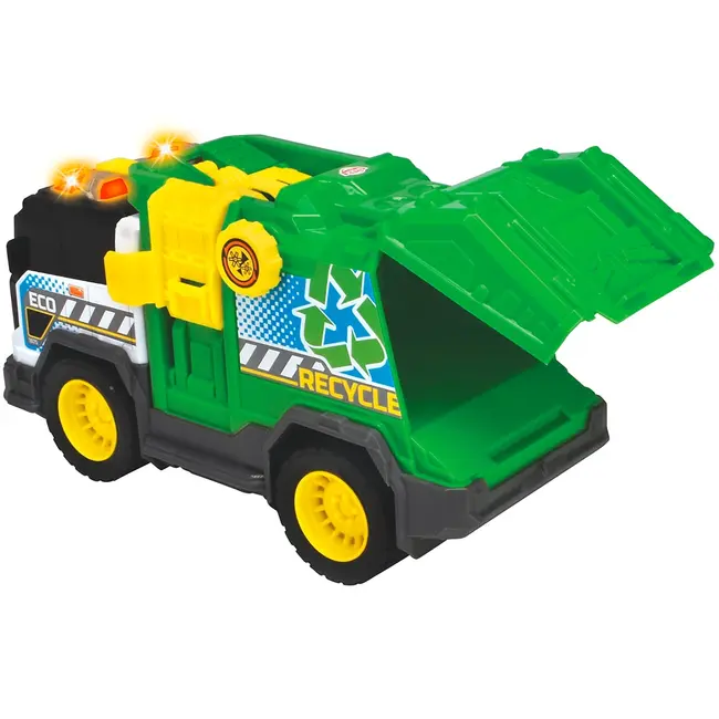 Masina de gunoi dickie toys recycle truck 30 cm cu lumini si sunete hubs203306021