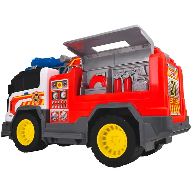 Masina de pompieri dickie toys fire rescue unit 30 cm cu lumini si sunete hubs203306020