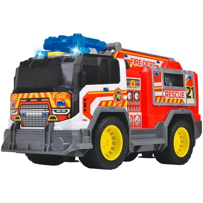 Masina de pompieri dickie toys fire rescue unit 30 cm cu lumini si sunete hubs203306020