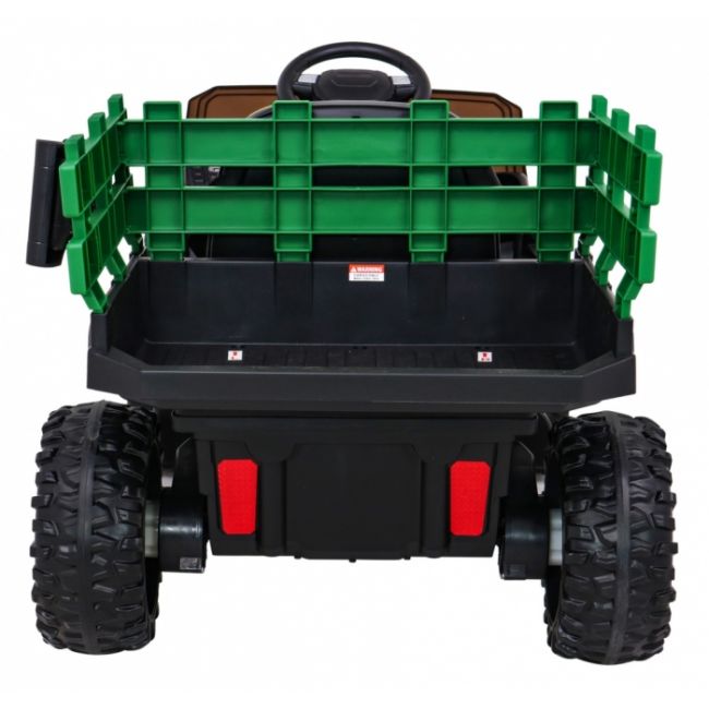 Masinuta electrica cu telecomanda farmer pick-up, roti eva, scaun tapitat, 116x66x65 cm, putere 70w - verde edeedipa.bdm0926.zie