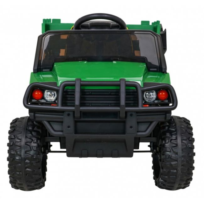 Masinuta electrica cu telecomanda farmer pick-up, roti eva, scaun tapitat, 116x66x65 cm, putere 70w - verde edeedipa.bdm0926.zie