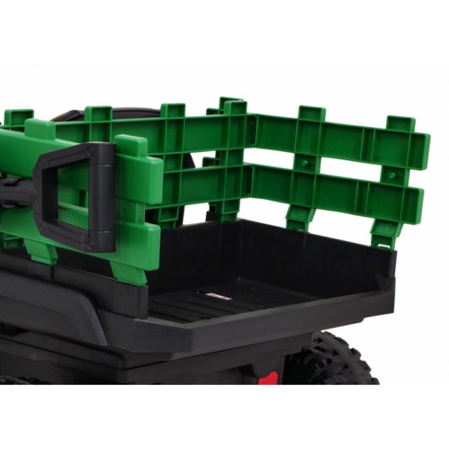 Masinuta electrica cu telecomanda farmer pick-up, roti eva, scaun tapitat, 116x66x65 cm, putere 70w - verde edeedipa.bdm0926.zie