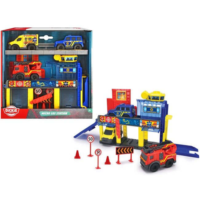 Statie de salvare dickie toys micro sos station hubs203713017