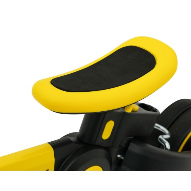 Tricicleta cu pedale 3 in 1 si roti din cauciuc sportrike - galben edeedizsp.b68.zol