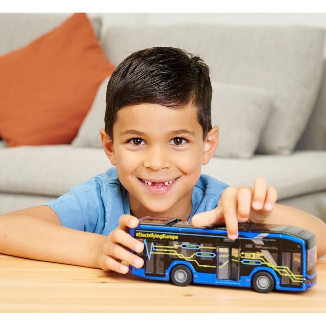Autobuz majorette man lion's city 10 e 22,5 cm cu lumini si sunete hubs213743008