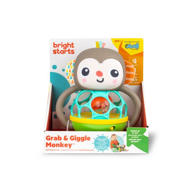 Bright starts - jucarie multi-senzoriala, "grab & giggle monkey" bbb16779