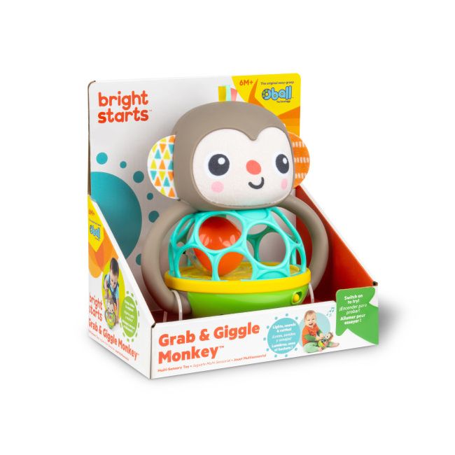 Bright starts - jucarie multi-senzoriala, "grab & giggle monkey" bbb16779