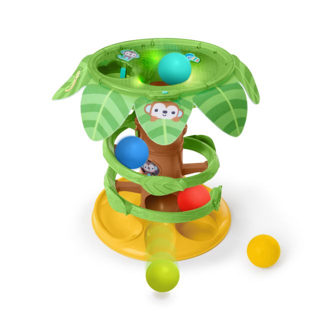 Bright starts - jucarie tropicala, "twirl™ ball play toy" bbb16826