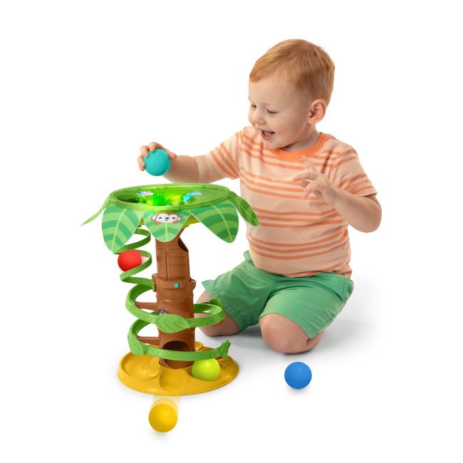 Bright starts - jucarie tropicala, "twirl™ ball play toy" bbb16826