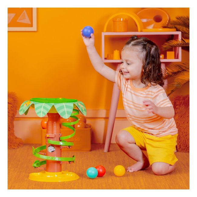 Bright starts - jucarie tropicala, "twirl™ ball play toy" bbb16826