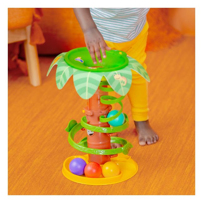 Bright starts - jucarie tropicala, "twirl™ ball play toy" bbb16826