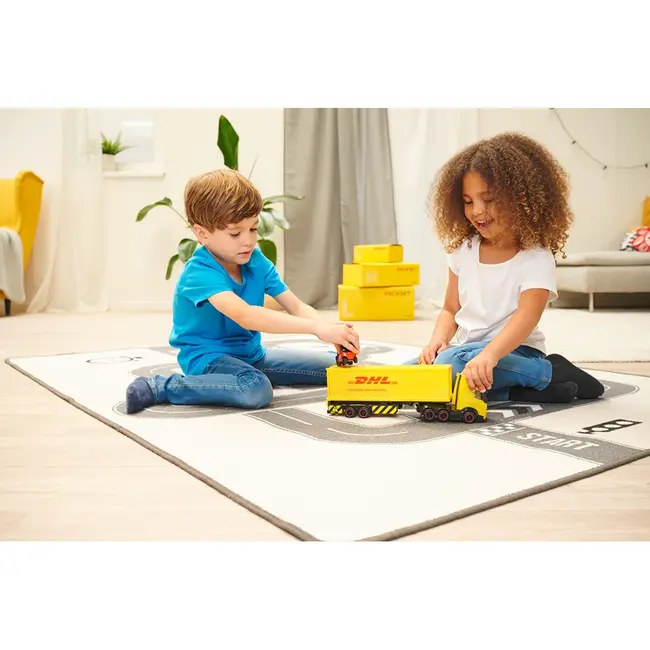 Camion dickie toys dhl heavy truck 35 cm cu lumini si sunete hubs203747018