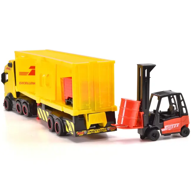 Camion dickie toys dhl heavy truck 35 cm cu lumini si sunete hubs203747018
