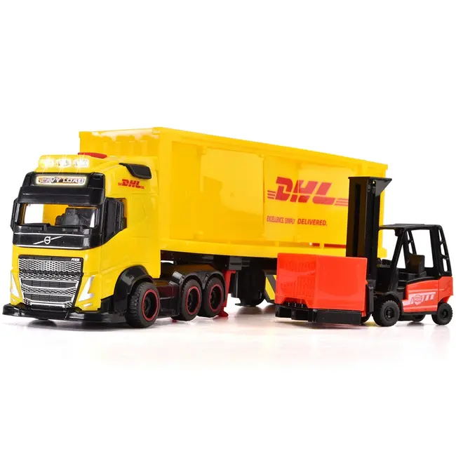 Camion dickie toys dhl heavy truck 35 cm cu lumini si sunete hubs203747018