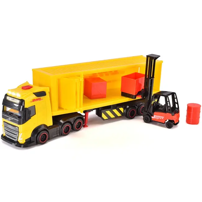 Camion dickie toys dhl heavy truck 35 cm cu lumini si sunete hubs203747018