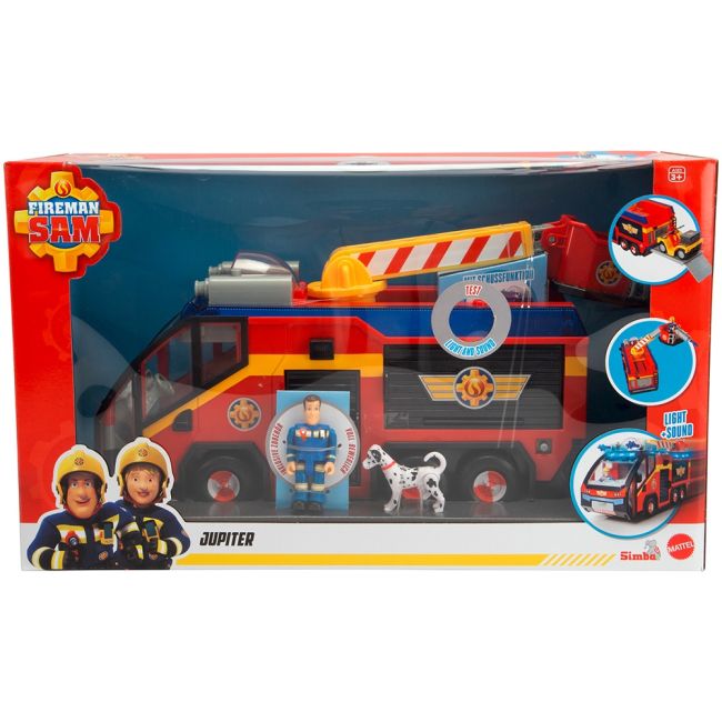 Masina de pompieri simba fireman sam jupiter cu lumini, sunete si figurine hubs109252595038