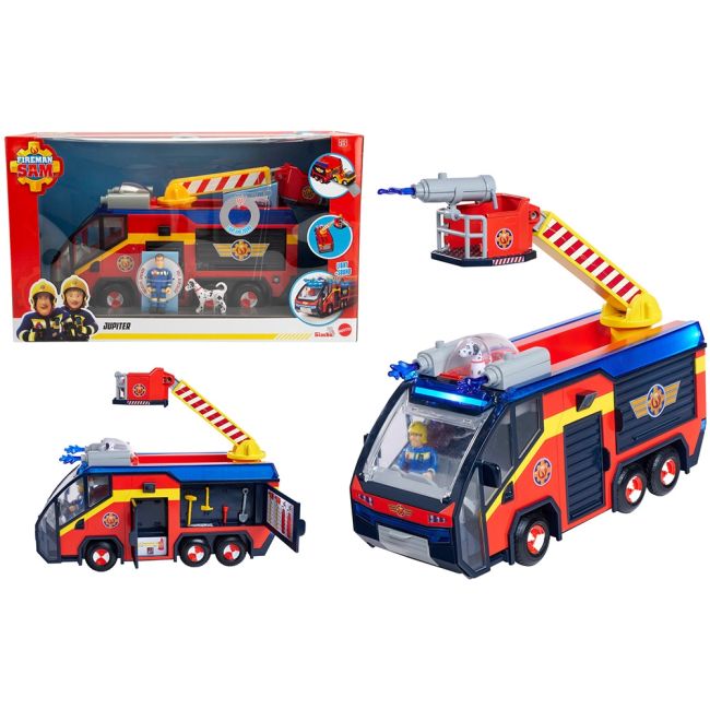 Masina de pompieri simba fireman sam jupiter cu lumini, sunete si figurine hubs109252595038