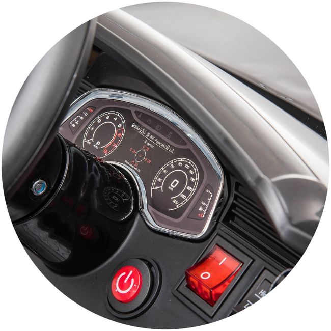 Masinuta electrica chipolino audi rs q8 cu scaun din piele si roti eva black hubelkauq8r23b