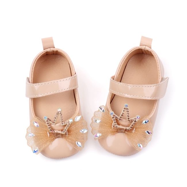 Pantofiori crem din piele ecologica lacuita - princess chbbw4023-1-va13