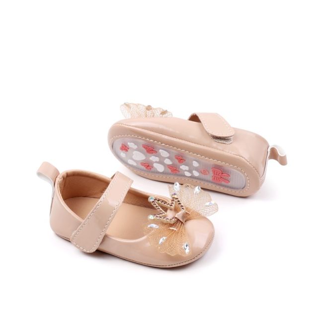 Pantofiori crem din piele ecologica lacuita - princess chbbw4023-1-va13