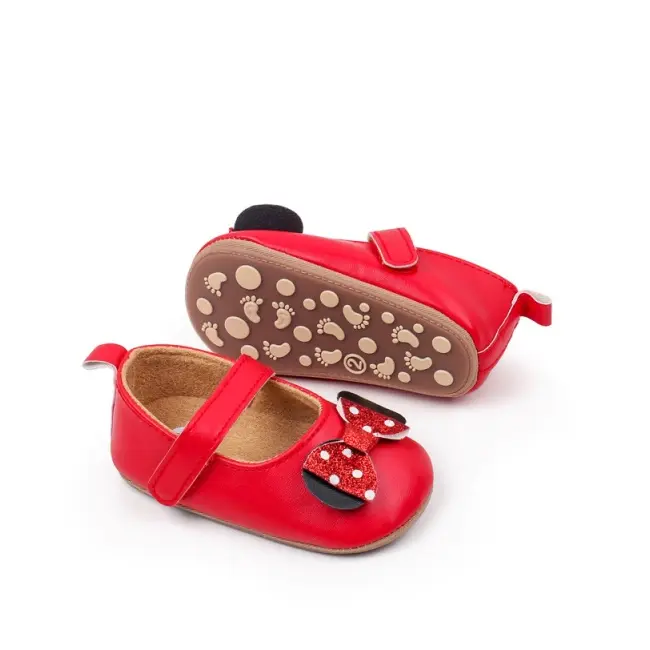 Pantofiori rosii cu fundita - mouse chbyq4150-2-va12