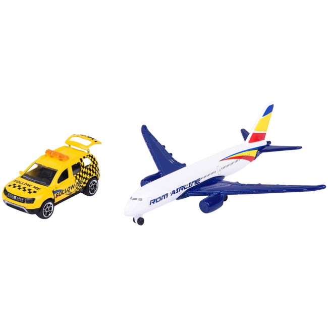 Set majorette dacia duster airport cu o masinuta si un avion hubs212057715sro