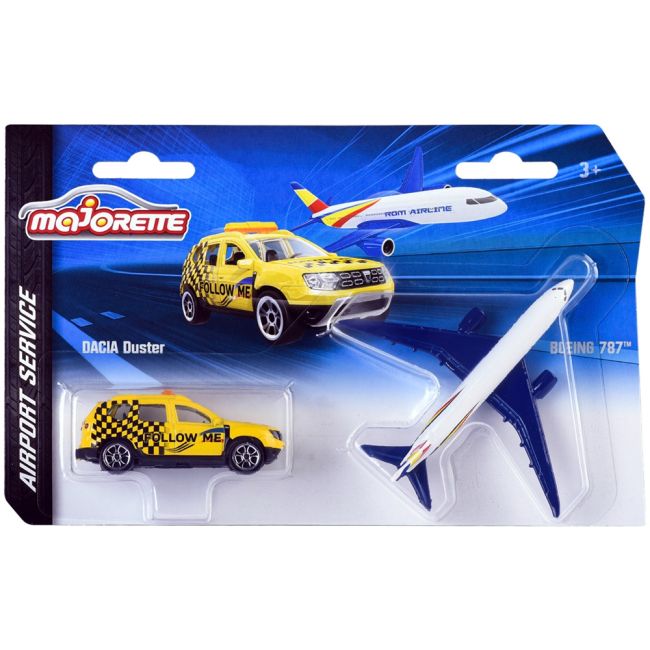 Set majorette dacia duster airport cu o masinuta si un avion hubs212057715sro