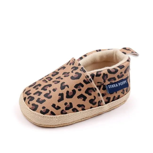 Balerini cu imprimeu leopard pentru fetite csbjz3168-1-va15