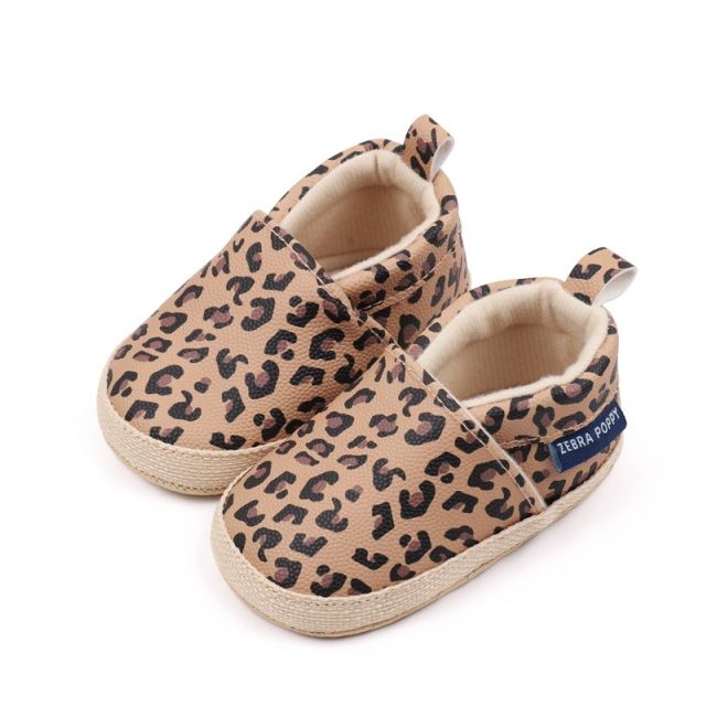 Balerini cu imprimeu leopard pentru fetite csbjz3168-1-va15