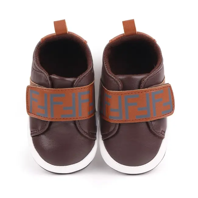 Pantofi maro cu bareta lata cu arici chd2551-2-va15