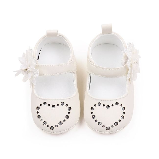 Pantofiori albi sidefati - heart csbbw7090-1-va13