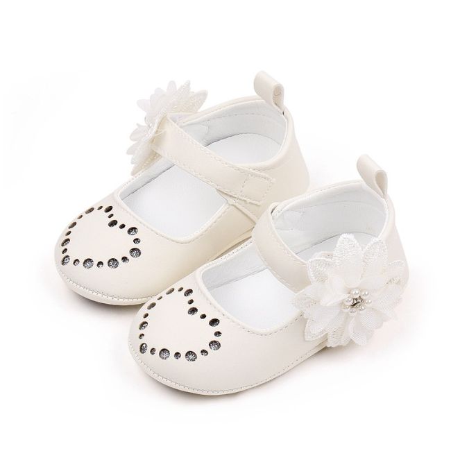 Pantofiori albi sidefati - heart csbbw7090-1-va13