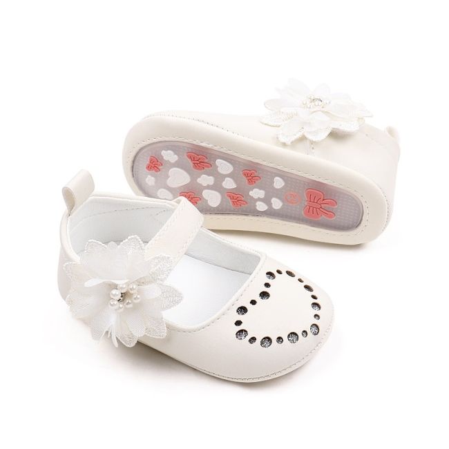 Pantofiori albi sidefati - heart csbbw7090-1-va13