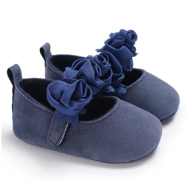 Pantofiori bleumarine cu trandafirasi chd0928-4-va15